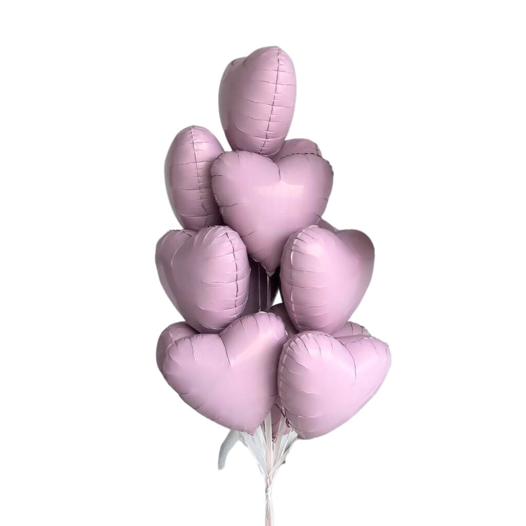 18-inch Matte Pastel purple Heart Foil Balloon party decorationi