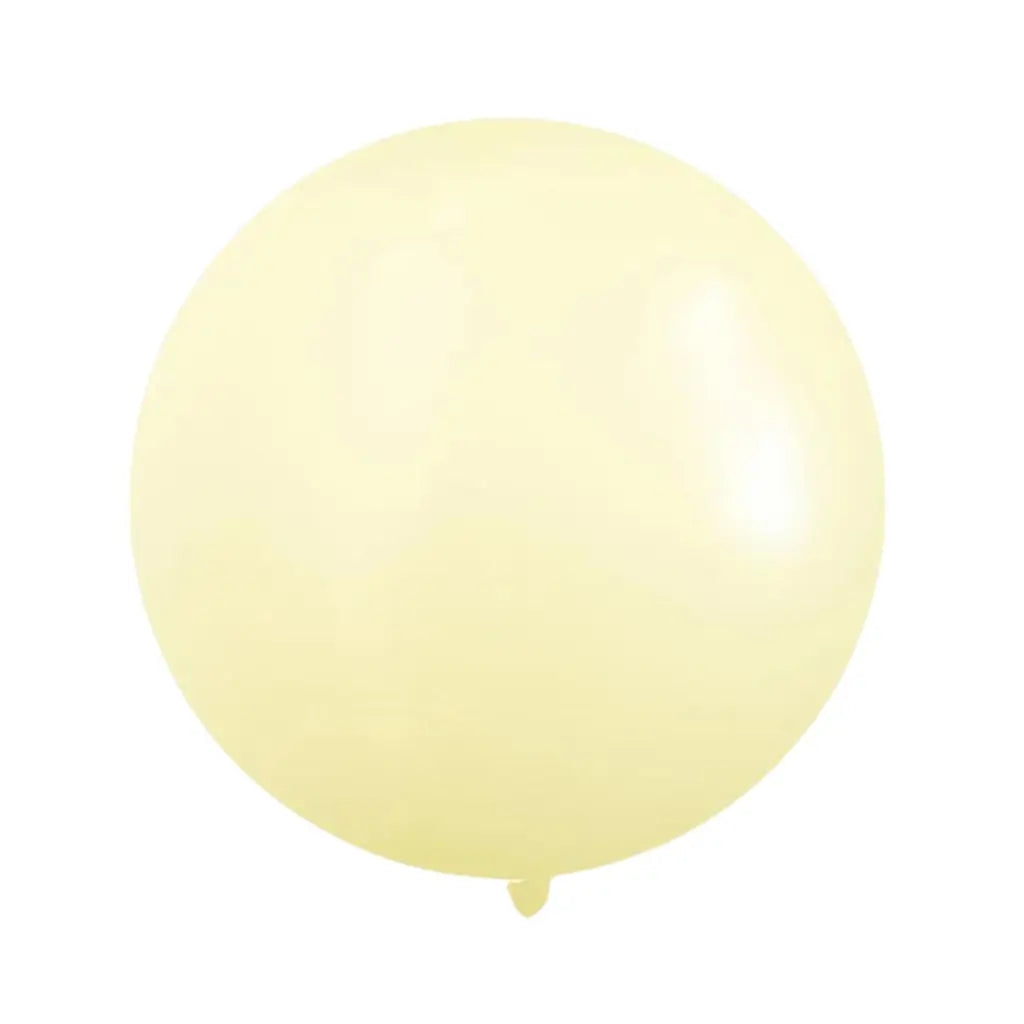 18-inch Pastel Macaron Yellow Latex Balloon.