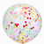 18-inch Pre-filled Tissue Paper Rainbow Confetti Latex Balloon