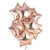 18-inch Rose Gold Star Foil Balloon Bouquet 10 Pack