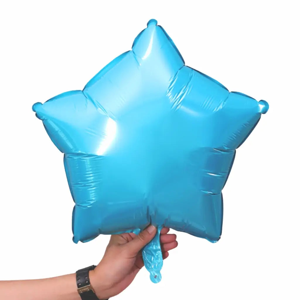 18-inch Turquoise Blue Star Foil Balloon