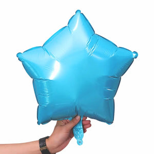 18-inch Turquoise Blue Star Foil Balloon