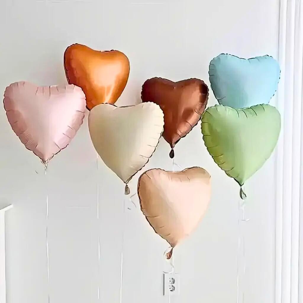 18-inch Retro Baby Pink Heart Foil Balloon