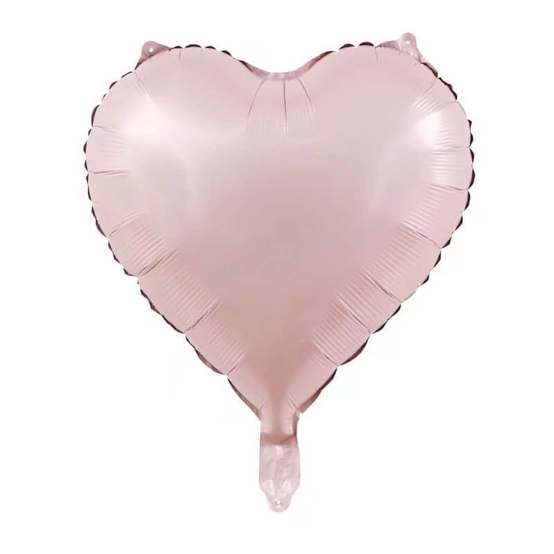 18-inch Retro Baby Pink Heart Foil Balloon