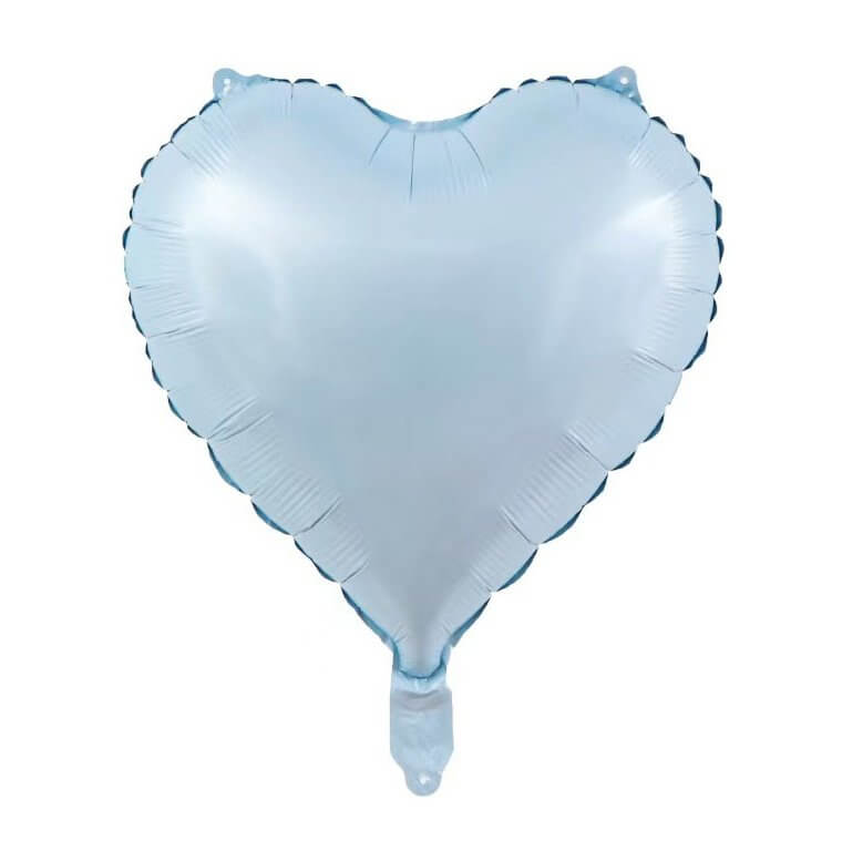 18-inch Retro Blue Heart Foil Balloon