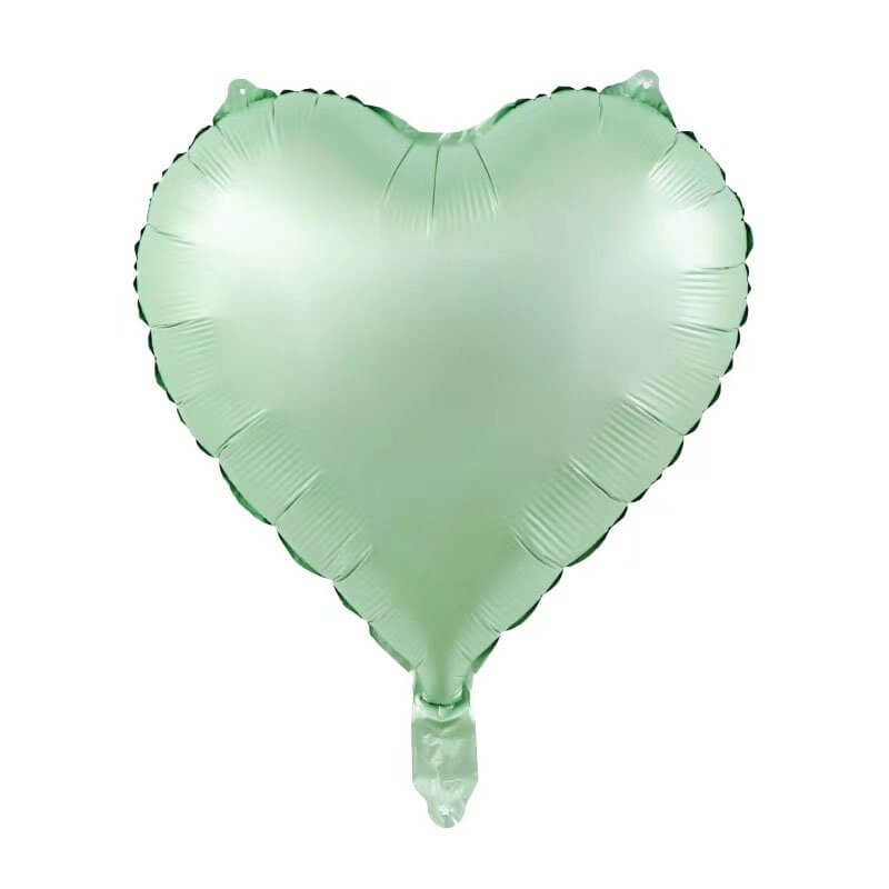 18-inch Retro Olive Green Heart Foil Balloon