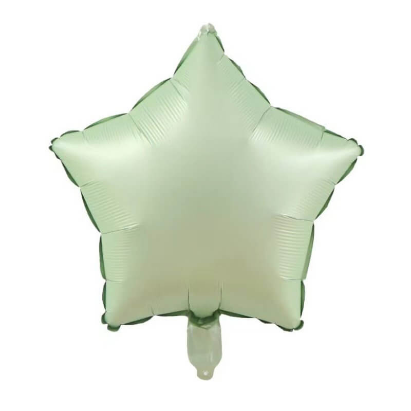 18-inch Retro Olive Green Star Foil Balloon
