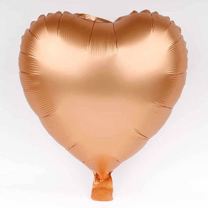 18 inch chrome rose gold Heart Foil Balloon
