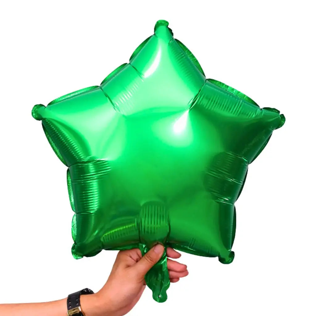 18 Inch Green Star Shaped Foil Balloon