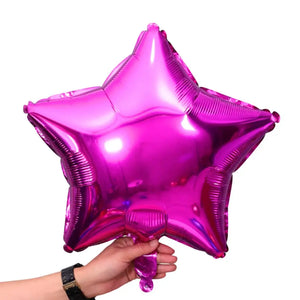 18 Inch Metallic Hot Pink Star Shaped Foil Party Balloon