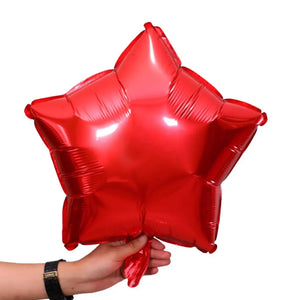 18 Inch Red Star Shaped Foil Balloon