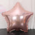 18 Inch Rose Gold Star Shaped Foil Balloon - Online Party Supplies