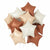 18-inch Retro Cream Chocolate Caramel Star Foil Balloon Bouquet 10pk