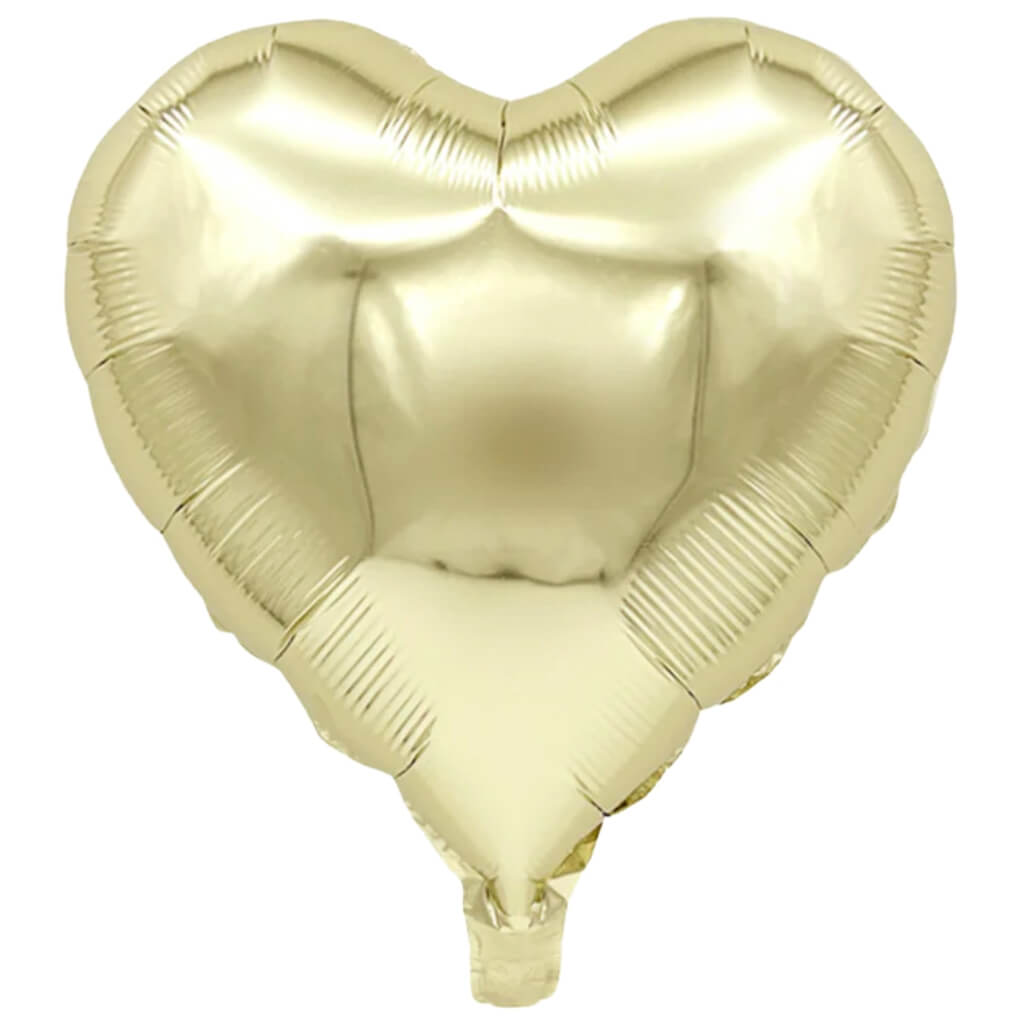 18-inch Champagne Gold Heart Foil Balloon