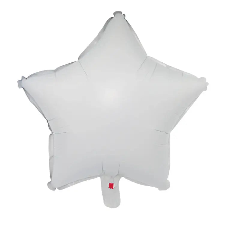 18-inch White Star Foil Balloon