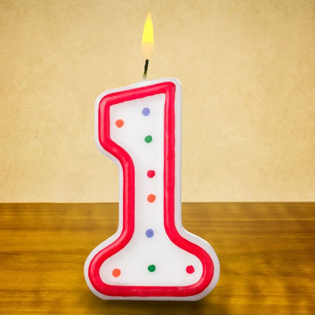 first 1st birthday party candle table decorations