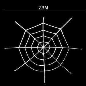 White Spiderweb Halloween Decorations 2.3m