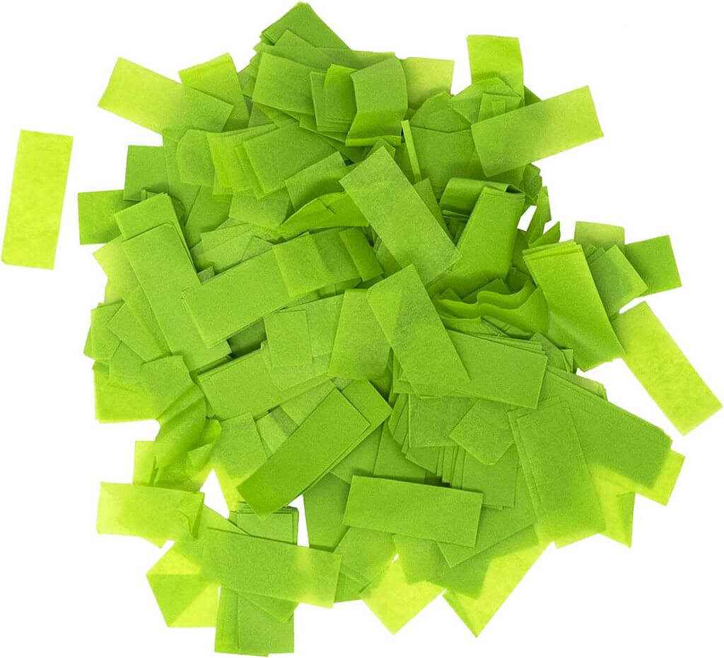 Rectangular Tissue Paper Party Confetti Table Scatters - Apple Green