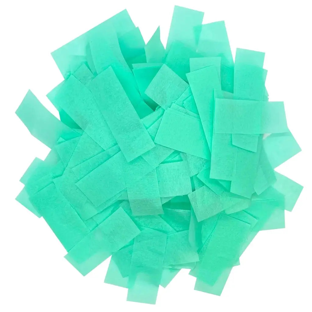 Rectangular Paper Confetti - Mint Green