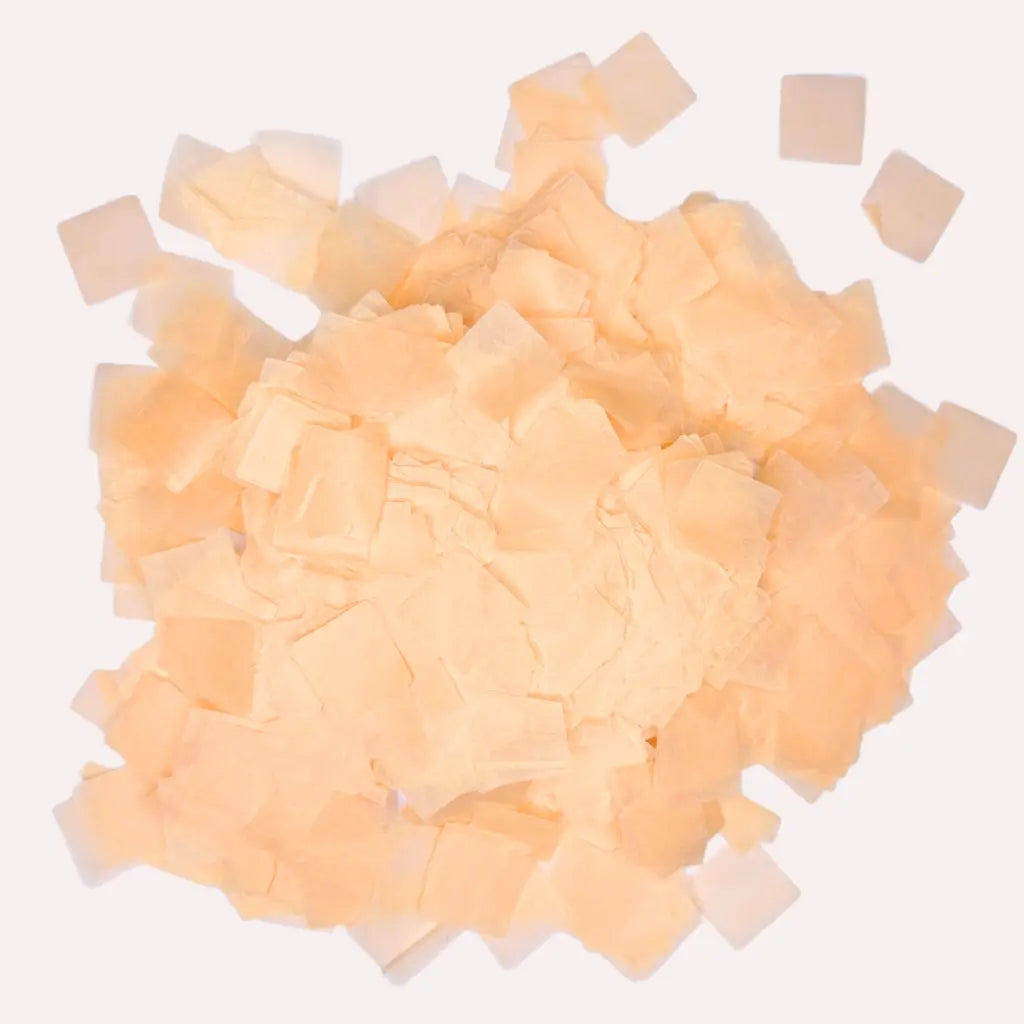 Square Paper Confetti Table Scatters - Peach