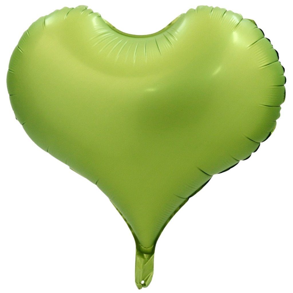 20-inch Large Pastel green Heart Foil Balloon