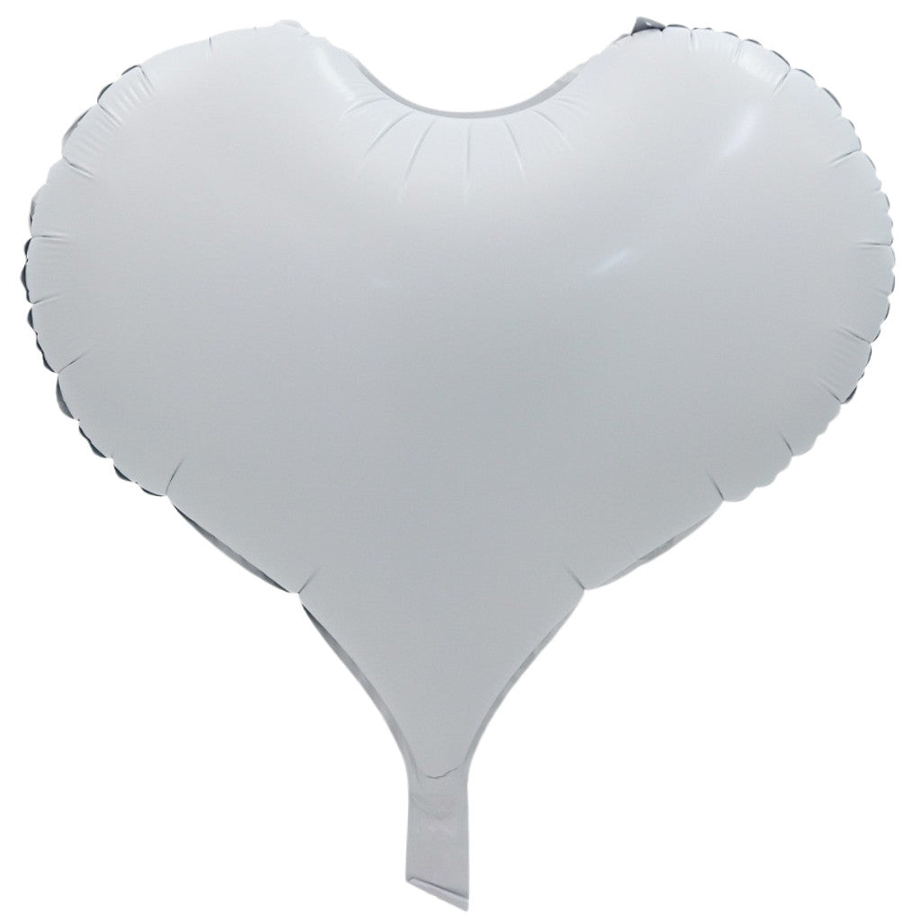 20-inch Large white Heart Foil Balloon