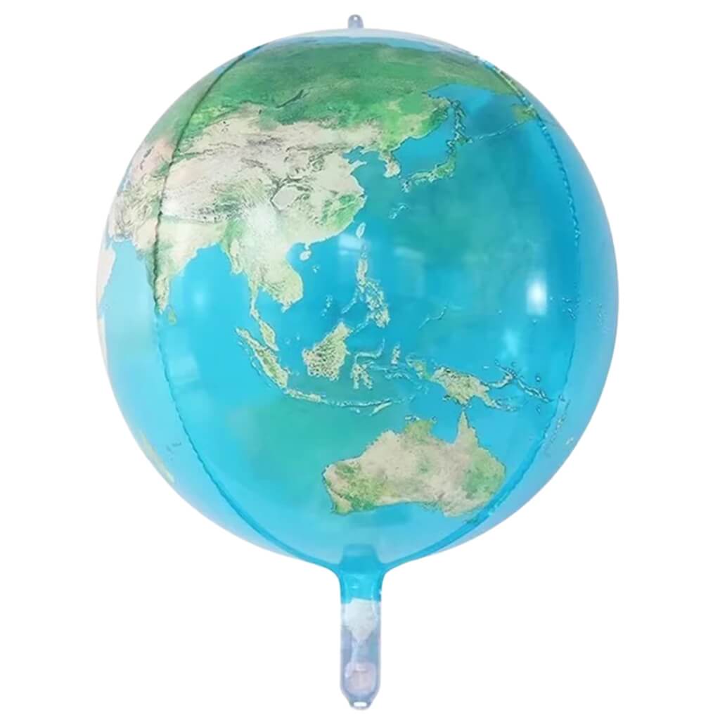 22-inch 3D Planet blue earth Orbz Foil Balloon