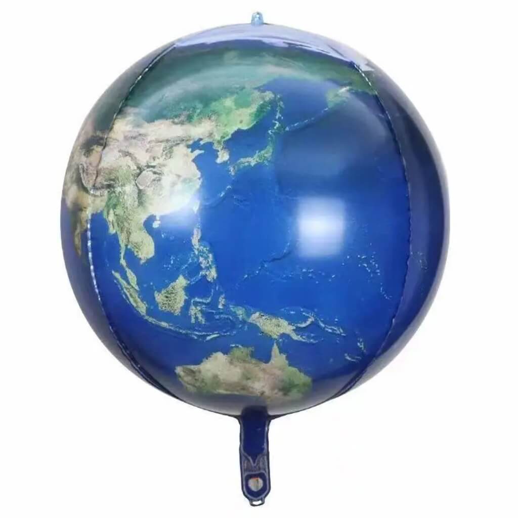 22-inch 3D ORBZ Blue Planet Earth Map Foil Balloon