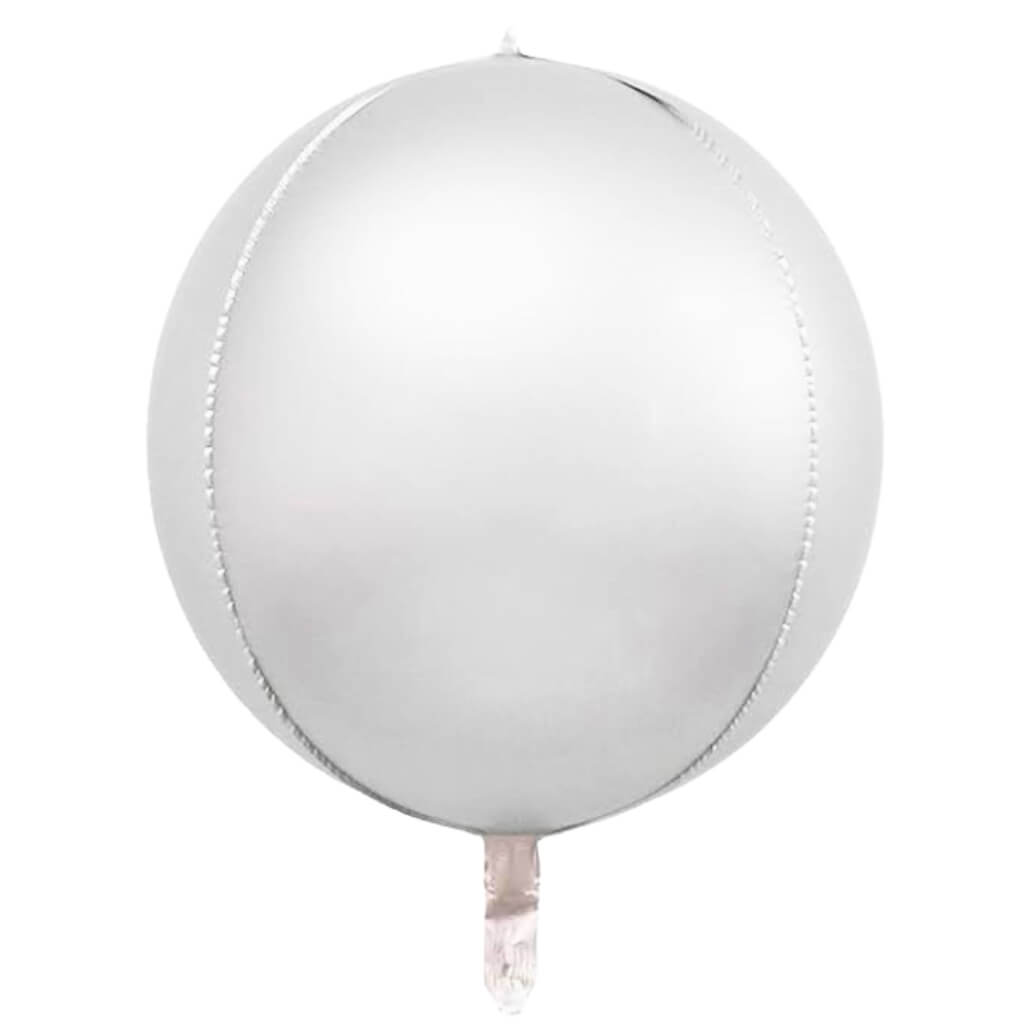 22-inch Jumbo light grey ORBZ Round Foil Balloon