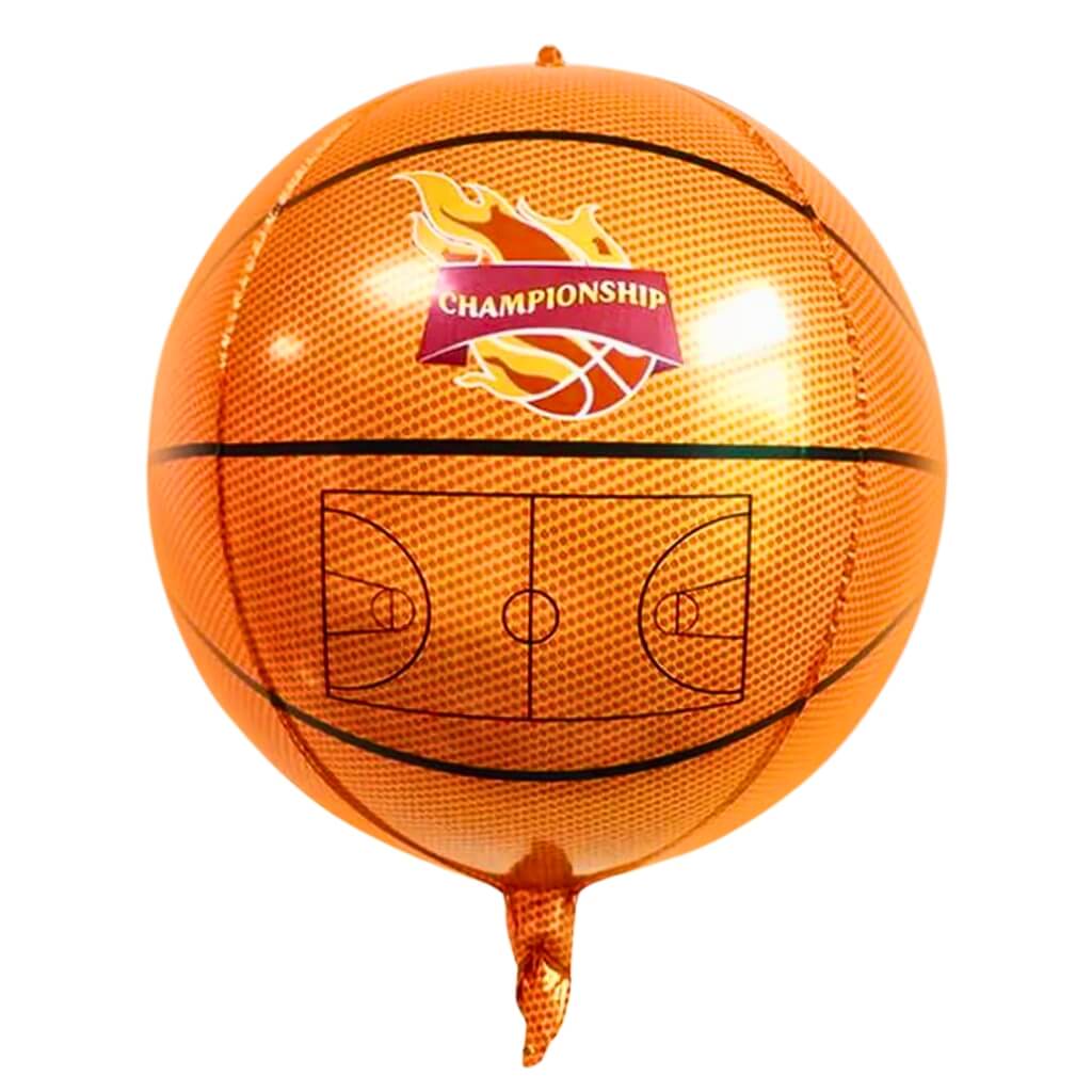 22-inch 3D Basketball ORBZ Foil Balloon