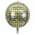 22-inch Metallic Gold Silver Disco Ball ORBZ Foil Balloon
