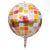 22-inch Red Pink Gold Disco Ball ORBZ Foil Balloon