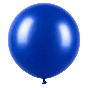 24-inch Round Dark Blue Latex Balloon
