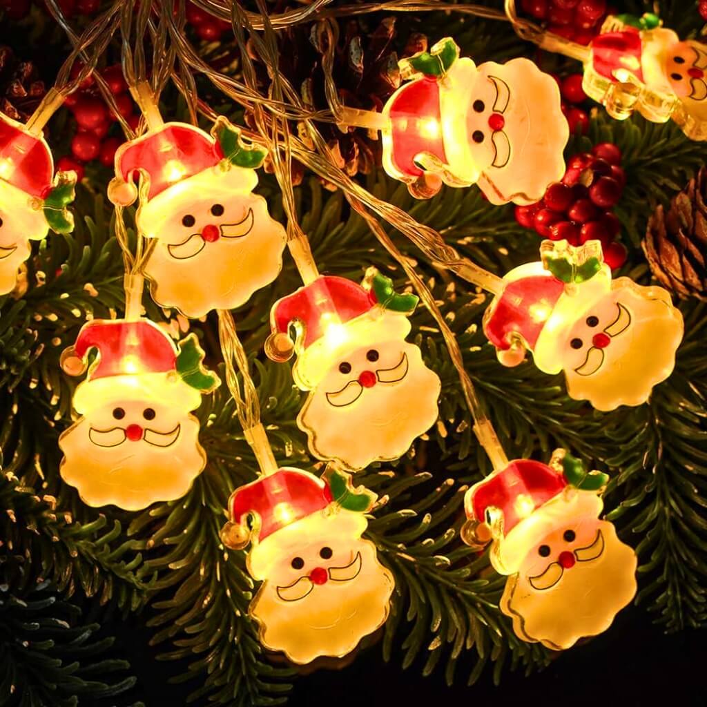 Christmas Santa Fairy String Lights 2m party decorations