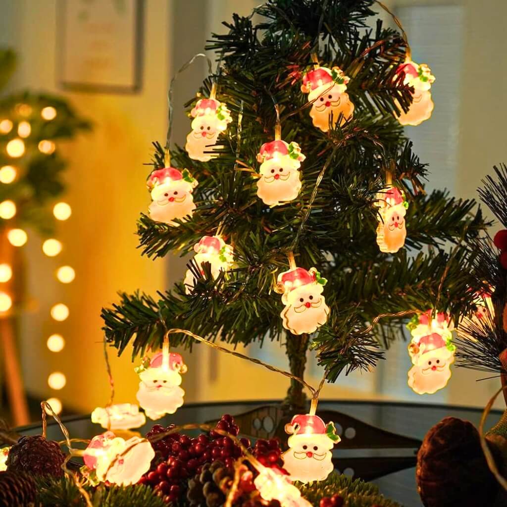 Christmas Santa Fairy String Lights 2m Party Decorations