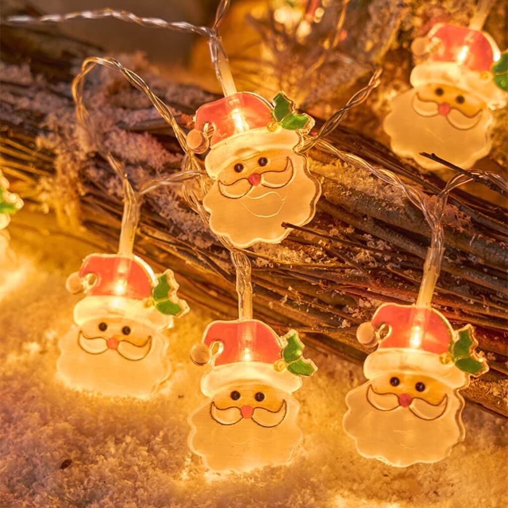 Christmas Santa Fairy String Lights 2m party decorations