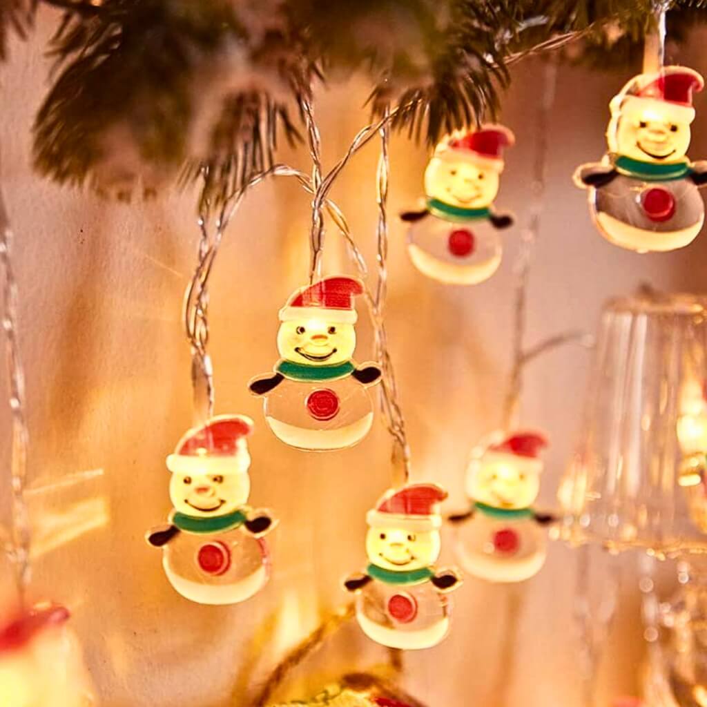 Snowman Fairy String Lights 2m christmas tree decorations