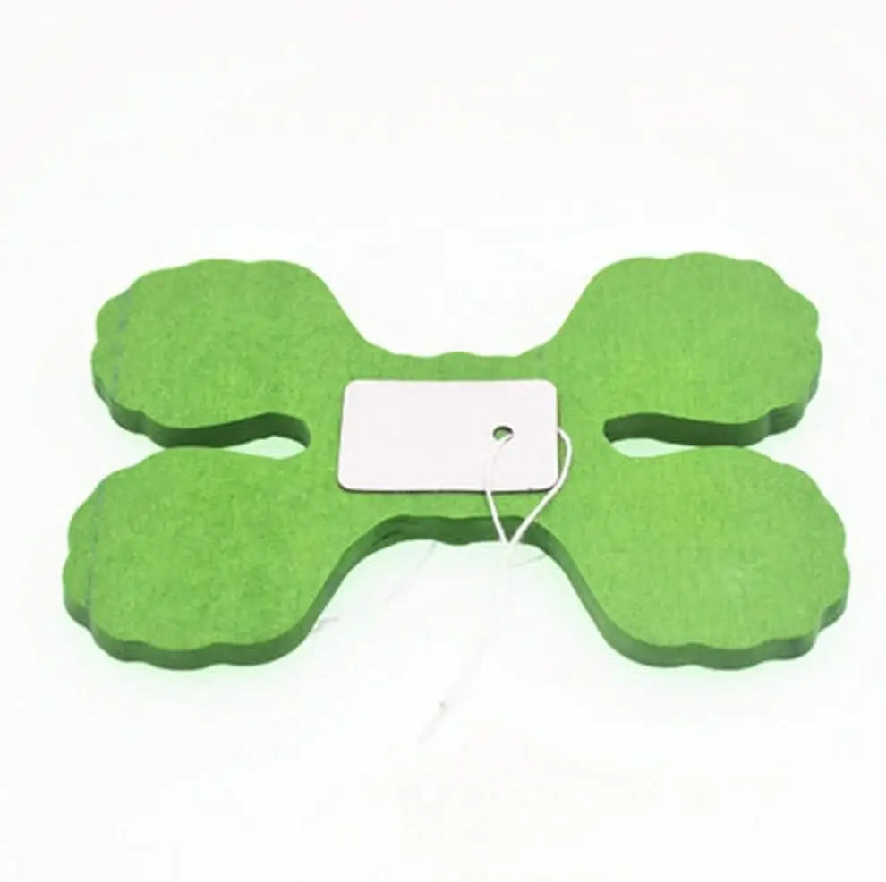 3.6m Four Leaf Clover Tissue Paper Garland - Apple Green