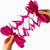 3.6m Four Leaf Clover Tissue Paper Garland - Hot Pink