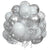 12-inch Silver Confetti Latex Balloons 30pcs