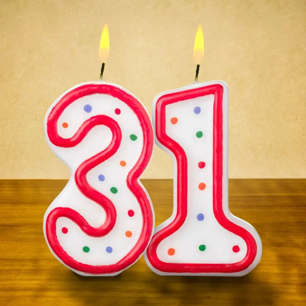 31st birthday candle