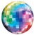 32-inch Jumbo Rainbow Disco Ball ORBZ Foil Balloon
