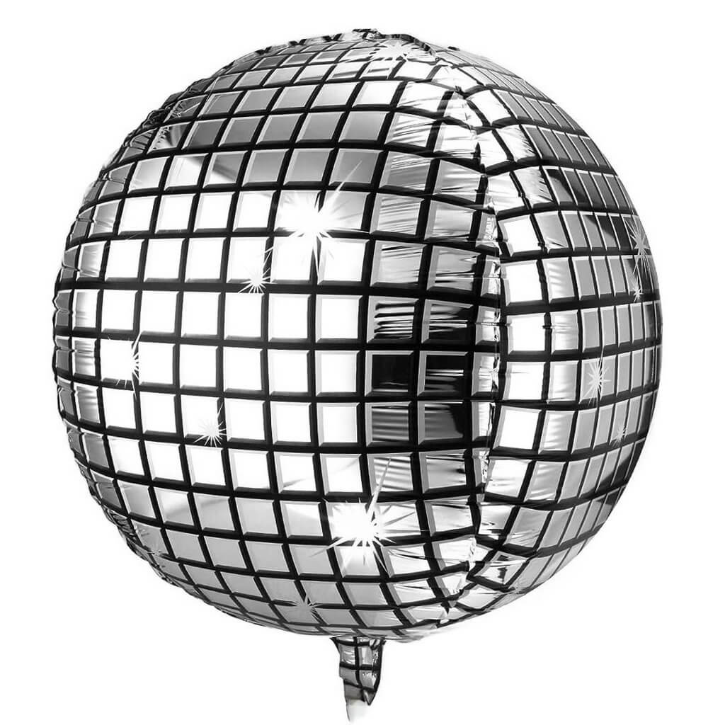 Amscan New Year's Eve Disco Ball, Silver, 10-in