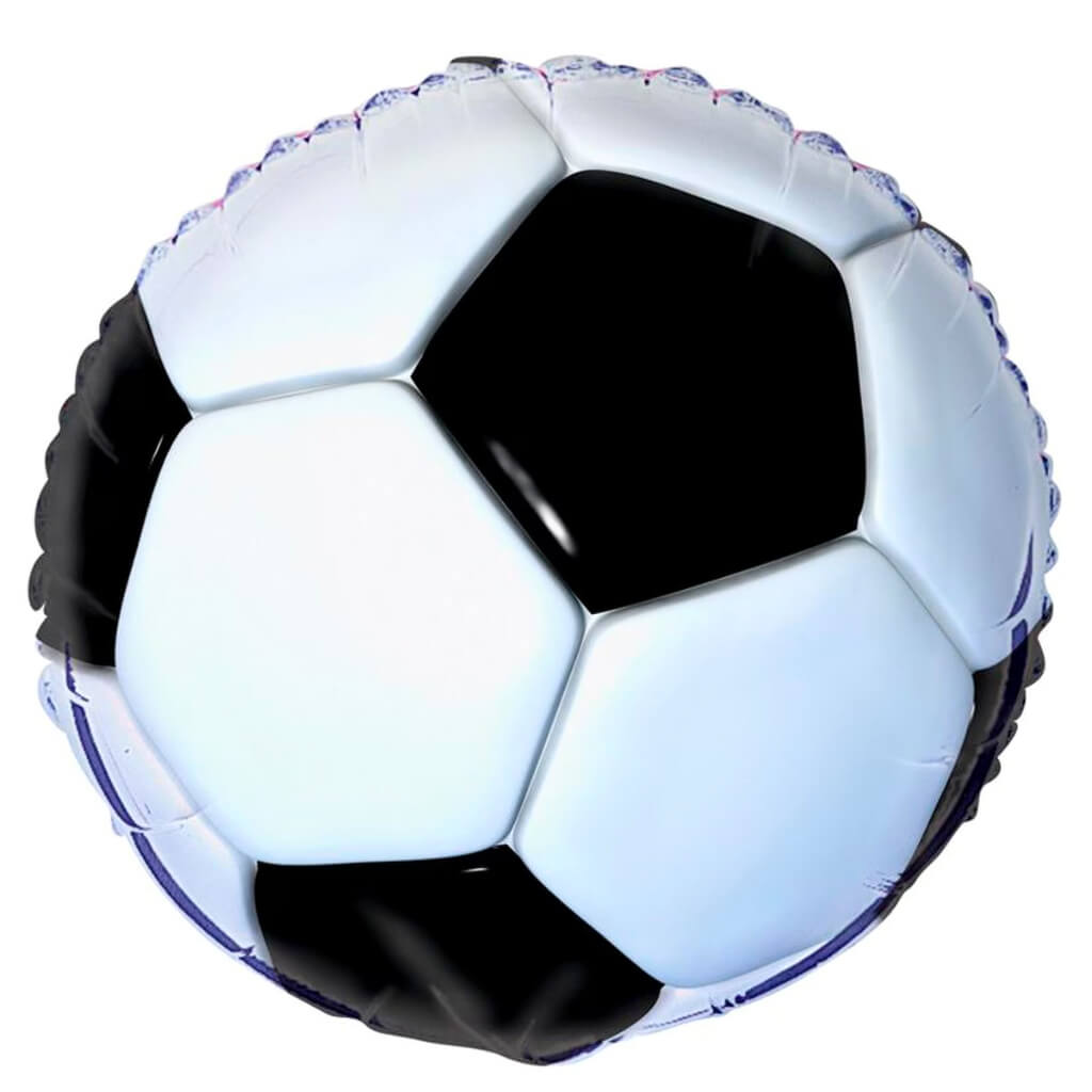 3D 18inch Soccer Ball Helium Foil Balloon