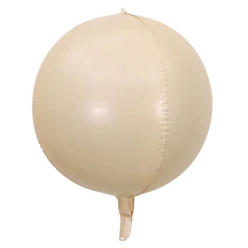 3D ORBZ Matte Caramel Foil Balloon