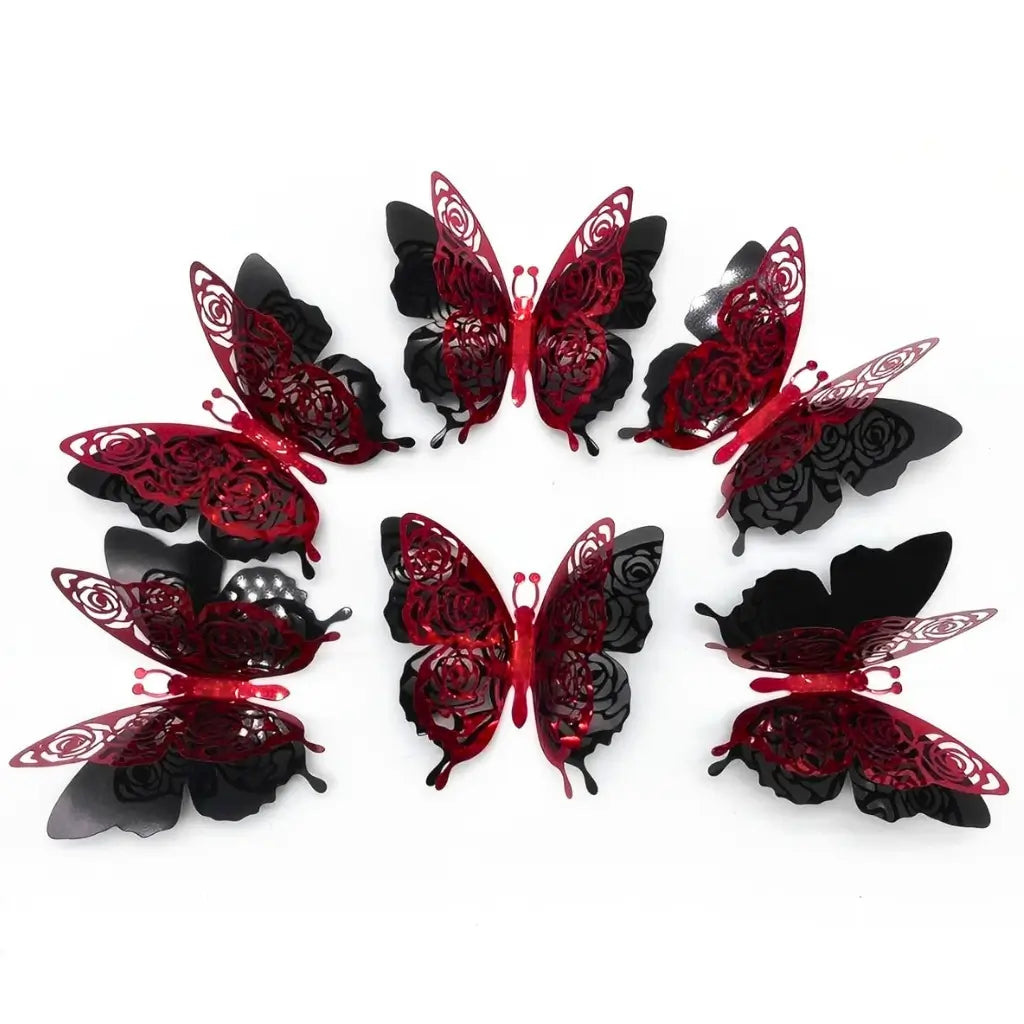 Rose pattern butterfly Valentine wall décor
