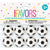 3D Soccer Bouncy Ball 8pk kids football birthday party favours