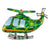 3D Standing Green Army Helicopter Foil Balloon
