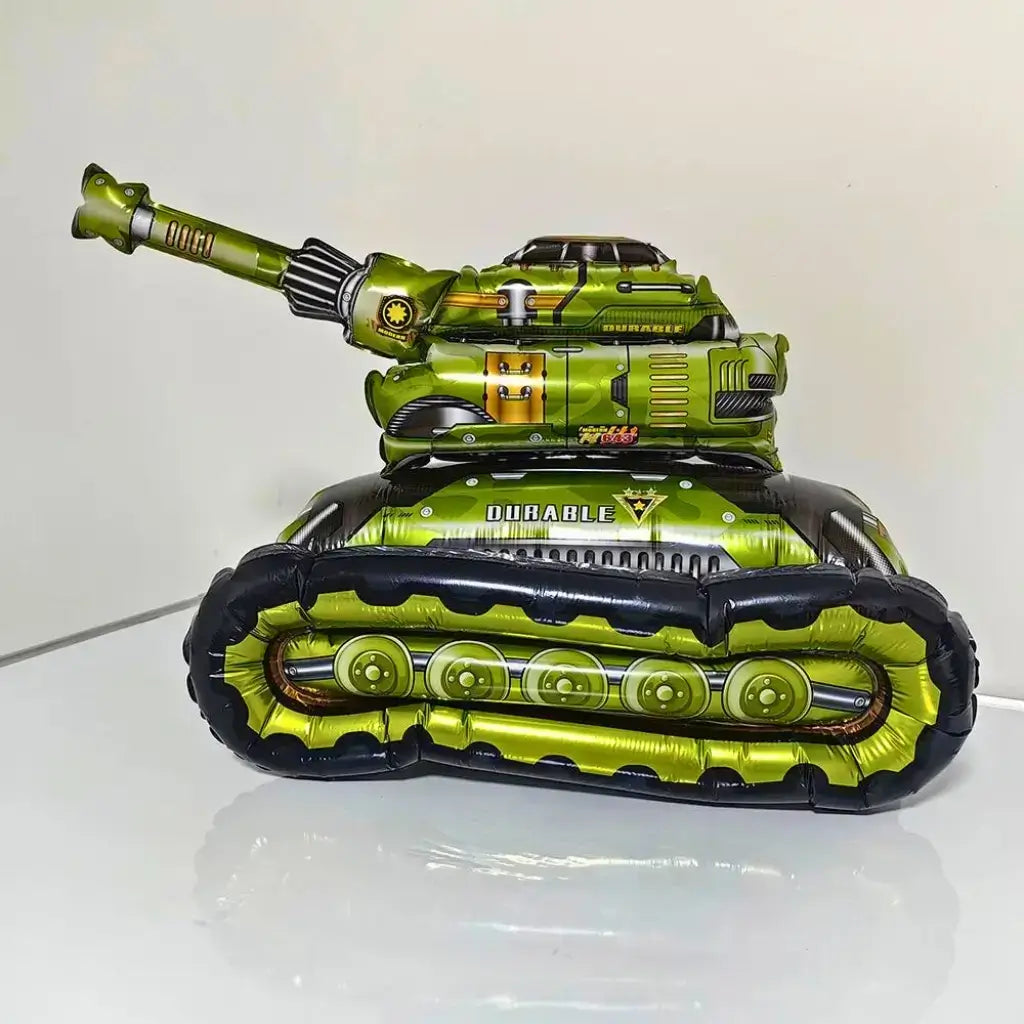 3D Standing Military Camouflage Army Tank Foil Balloon