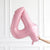 40-inch Jumbo Pastel Pink Number 4 Foil Balloon